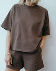 organic cotton boxy co-ord t-shirt set
