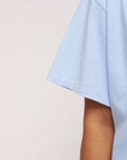 womens organic cotton pale blue casual tshirt