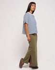 Claire Organic Cotton Dark Olive Skirt