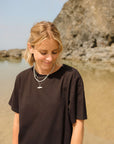 Emma Organic Cotton Black T-Shirt Dress COMING SOON