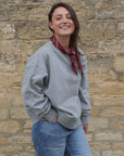 Connie Authentic Organic Cotton Grey Marl Sweatshirt