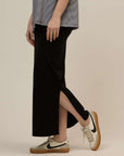 Claire black organic cotton skirt