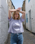 Hannah Midweight Organic Cotton Lilac T-Shirt PRE-ORDER