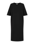 black organic cotton t shirt dress