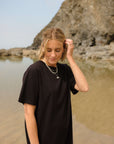 Emma Organic Cotton Black T-Shirt Dress COMING SOON