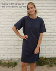 Emma Organic Cotton Navy T-Shirt Dress COMING SOON