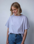 Hannah Midweight Organic Cotton Lilac T-Shirt PRE-ORDER