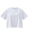 Hannah White cropped women's t-shirt