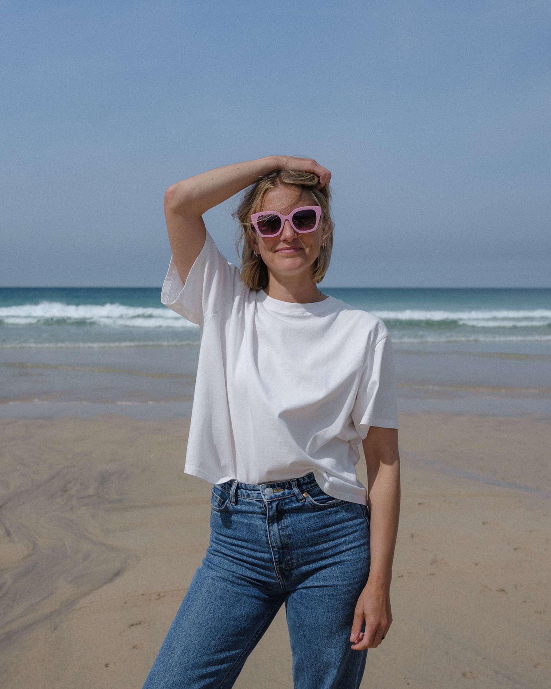 Hannah Ecru - Sophie Hellyer - beach - sunglasses