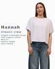 Hannah Midweight Organic Cotton Red Breton T-Shirt