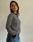 Luxe ribbed long sleeve t-shirt