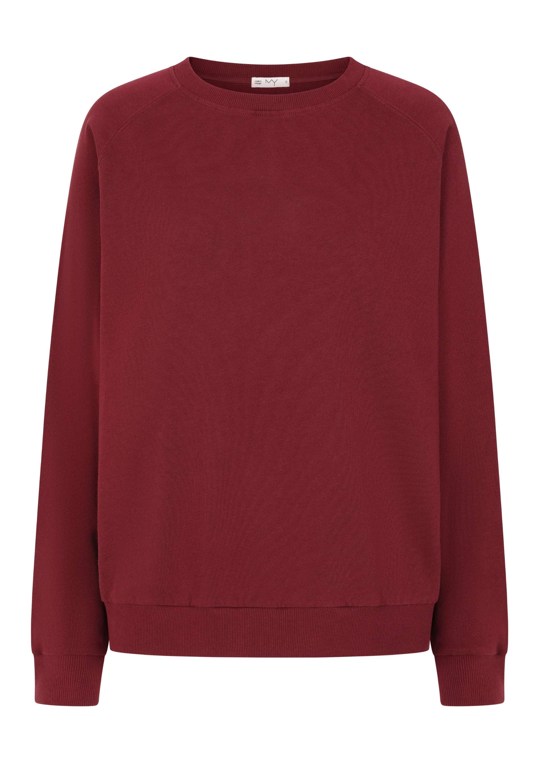 organic cotton sweatshirt with raglan sleeve