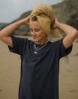 Emma Organic Cotton Navy T-Shirt Dress COMING SOON