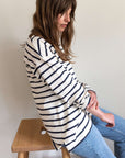 heavyweight breton top in organic cotton