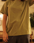 Olive green organic cotton t-shirt