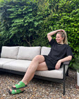 Emma Organic Cotton Black T-Shirt Dress COMING SOON