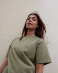 Organic cotton light olive t-shirt