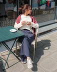 Organic cotton navy joggers