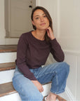 Organic cotton plum t-shirt