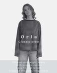 Orla Long Sleeve Midweight Organic Cotton Purple Multi Stripe T-Shirt PRE ORDER