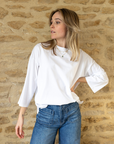 organic cotton white tee