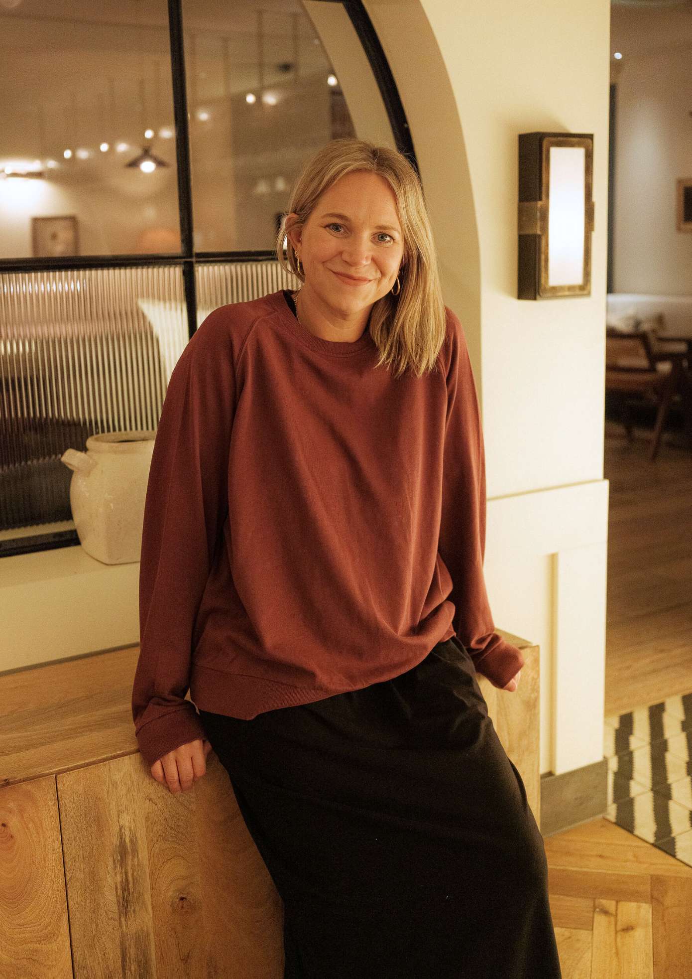 Sally_McLaren_wears_Nancy_Burgundy_with_Megan_Black