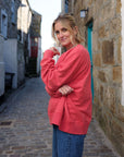 Shop_oversized_washed_red_sweatshirt_from_slow_fashion_brand