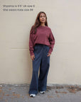 Kate Organic Cotton Vintage Navy Joggers