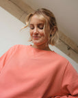 Verity sweatshirt in watermelon colour