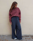 Kate Organic Cotton Vintage Navy Joggers