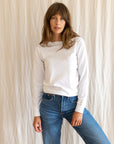 Audrey Organic Cotton White T-Shirt