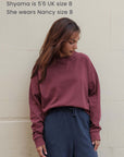 burgundy womens jumper