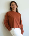 organic cotton tee for petite women for autumn
