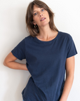 low crew neck t shirt