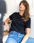 organic cotton black t shirt