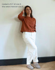 long sleeved womens tee in autumnal colour