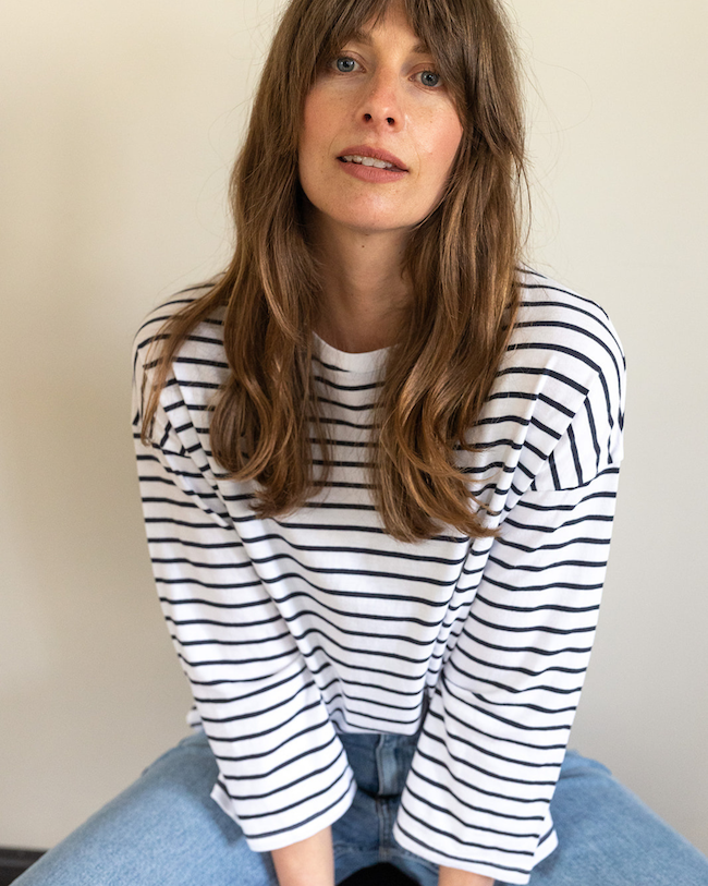 3/4 sleeve breton tee
