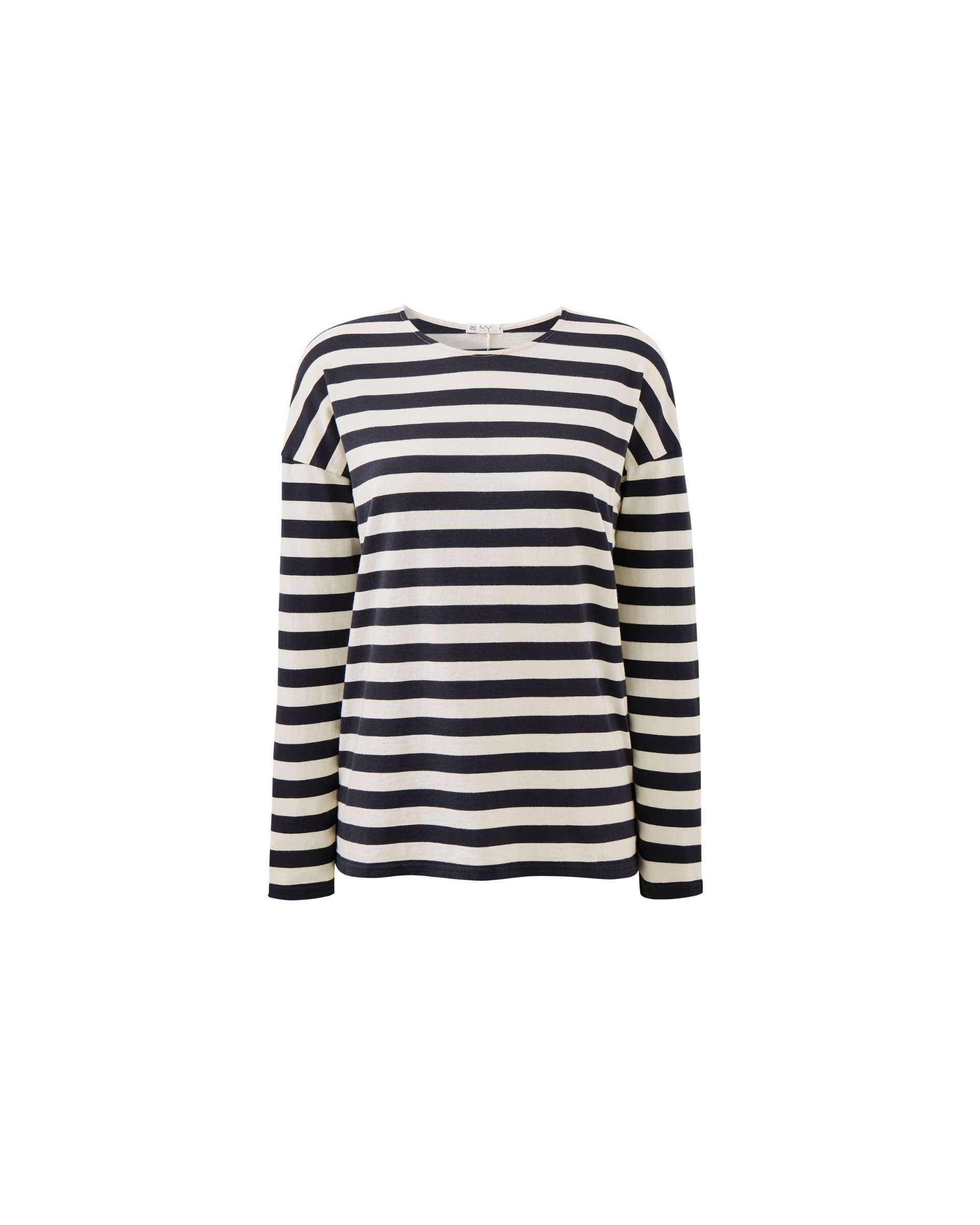 womens basic black and white stripe t-shirt