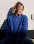 Cobalt_blue_sweatshirt_with_loop_back_finish_on_reverse