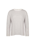 fine stripe long sleeve oversize tee