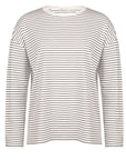 fine stripe long sleeve oversize tee