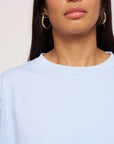 hannah cotton sky powder blue womens tee