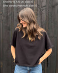 organic cotton black t shirt