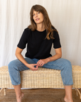 womens crew neck tee