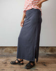jersey skirt with side splits