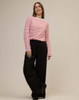 Sonny Midweight Organic Cotton Red Breton T-Shirt