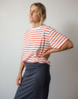 long navy skirt for ladies