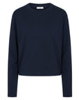Hannah Long Sleeve Midweight Organic Cotton Midnight T-Shirt