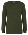 Audrey Organic Cotton Dark Olive T-Shirt