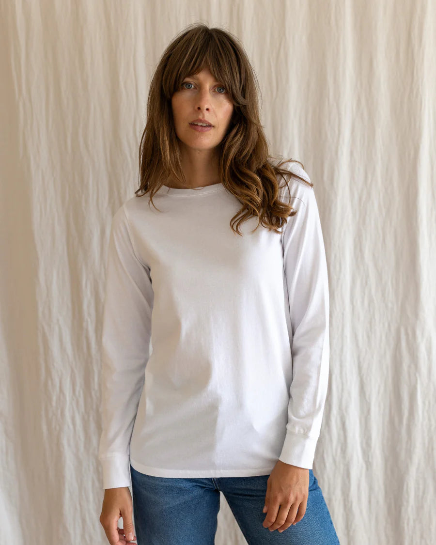 Audrey Organic Cotton White T-Shirt